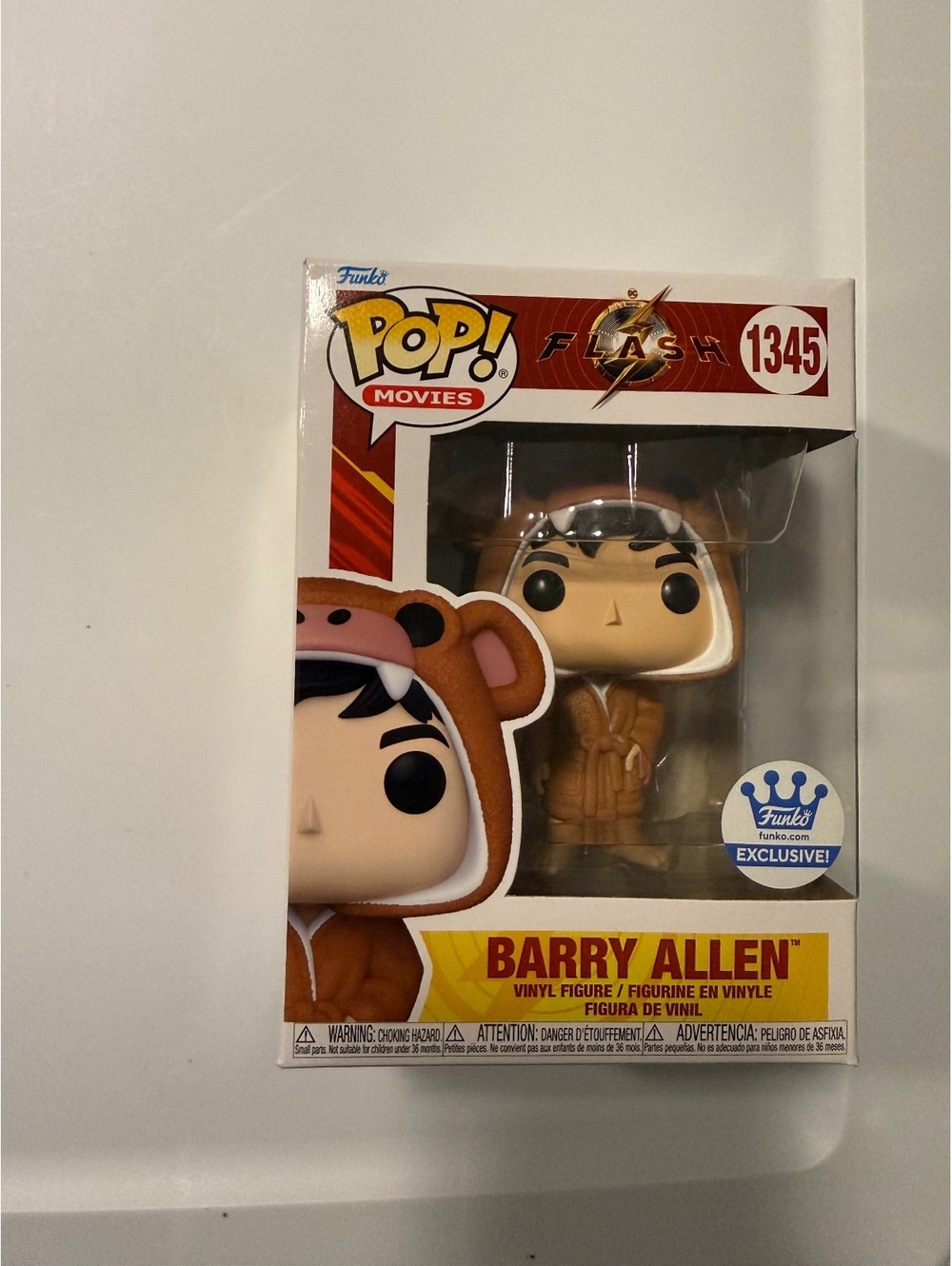 Funko Pop! Movies The Flash Barry Allen Bear Suit #1345 Funko Shop Exclusive
